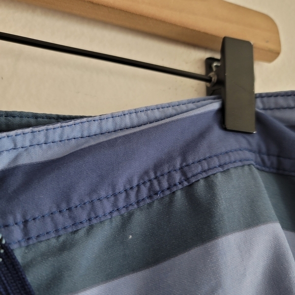 Patagonia Men 40 Blue Stripe Wavefarer Board Shorts Swim Trunks STY86580 - Picture 5 of 11